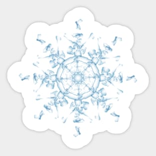 Original Handmade Snowflake Art Sticker